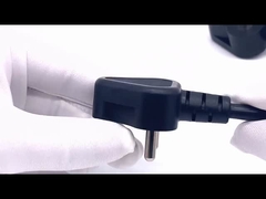 India Conjunto de cable de alimentación de 3 pines 6A 250V