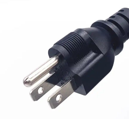 El cable de alimentación de Japón de corriente alterna 3 pines 7A 12A 15A 125V a la CEI 320 C13