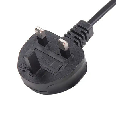 Extensión del cable de alimentación del PC, 2 pines 13A 250V Cordón de alimentación AC 1.8m 2m 5m