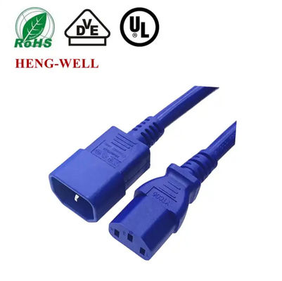IEC C13 C14 C19 C20 C21 Cables de alimentación 18/16/14AWG Cordón de alimentación de extensión azul/rojo/negro