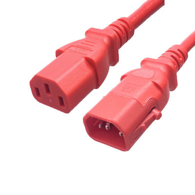 Cable de extensión de energía IEC personalizado IEC320 C14 a C13 Conector de bloqueo 1.2m 1.5m