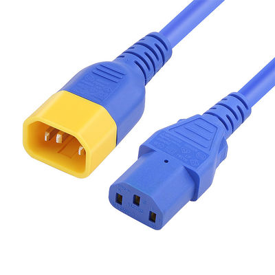 C13 C14 Cable de alimentación para el cable de extensión del ordenador UL VDE IEC 1,2m 1,5m 1,8m
