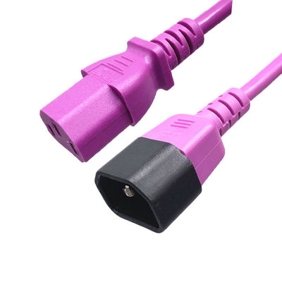 C13 C14 Cable de energía de extensión VDE UL 16A 250V 3 pin plug IEC