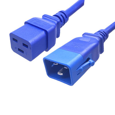 Cable de extensión de energía de la CEI, C19 a C20 Cable de alimentación de la UL