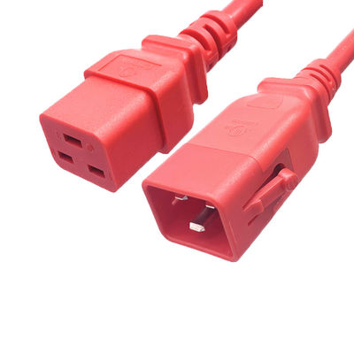 16A 250V UL Cordón de alimentación, C19C20P con cerradura, Cordón de alimentación de electrodomésticos