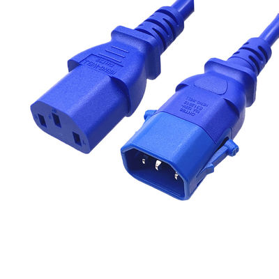 Seguridad UL Lista de cable de alimentación, bloqueo eléctrico localizable C13 C14 cable de extensión de energía