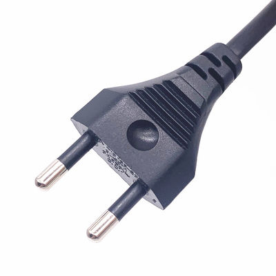 Cordón de alimentación de 2 pines de Tailandia, 6A 250V Cordón de alimentación de CA de aprobación TISI