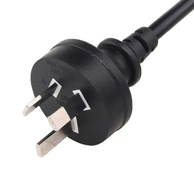 3 pines de conexión del cable de alimentación de la UA a la IEC 320 C13 SAA Australia Cable 0,5m 0,75m 1m 1,5m