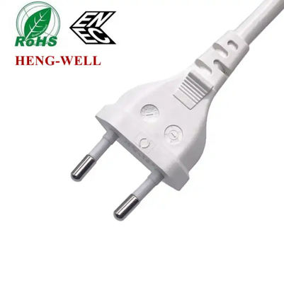 IEC C7 EU Ac Cordón de alimentación, 2.5A 250V 2 pines ENEC VDE Cable de alimentación para el hogar