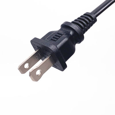 Extensión del cable de alimentación de 2 pines CA de EE.UU. UL estándar 10A 125V Color personalizado
