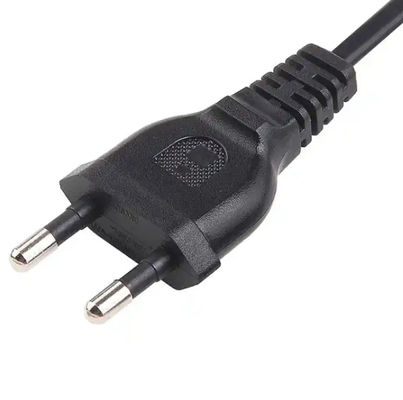 2 pines de cable de alimentación de Corea, conector de extensión de CA, aprobación KC 2.5A 250V