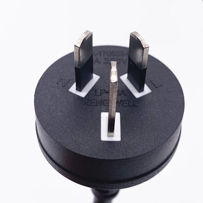 1.5m AU Cordón de alimentación de 3 pines Negro 10A 250V Cable AC DC para aplicaciones versátiles