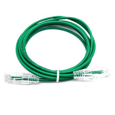Conector RJ45 Cat6A UTP 4PR impermeable 28AWG Cable de cable de parche con chaqueta de PVC se aplica a la red LAN
