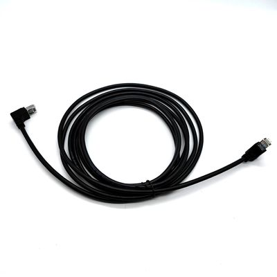 Jumper 90 grados Cat5E FTP 28AWG 4PAIRS Cable Ethernet RJ45 Cable de parche para el servicio de la red LAN
