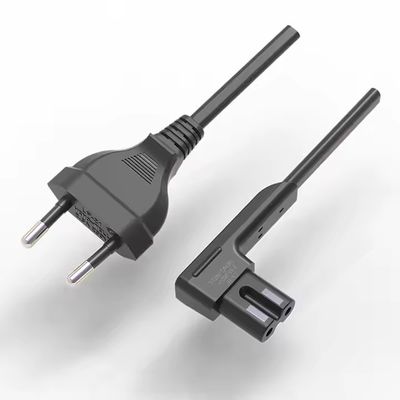 CE ENEC AC europeo de 2 puntas C7 enchufe eléctrica 2.5A 250V 2 pines Eu