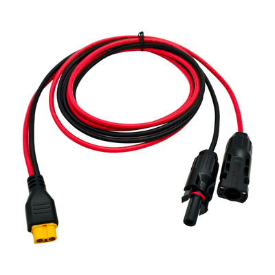 Cable solar fotovoltaico con aislamiento XLPE, cable de extensión con adaptador solar, 4 mm, 6 mm, para paneles solares