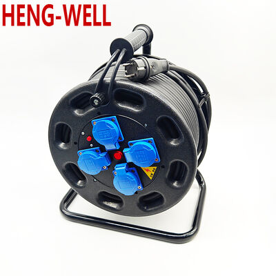 16A Carrete de cable de interruptor de protección contra fugas con ancho de alambre 3 1.50 2.50 mm cuadrados Capacidad máxima de 100 metros Diseñado para manejar cables